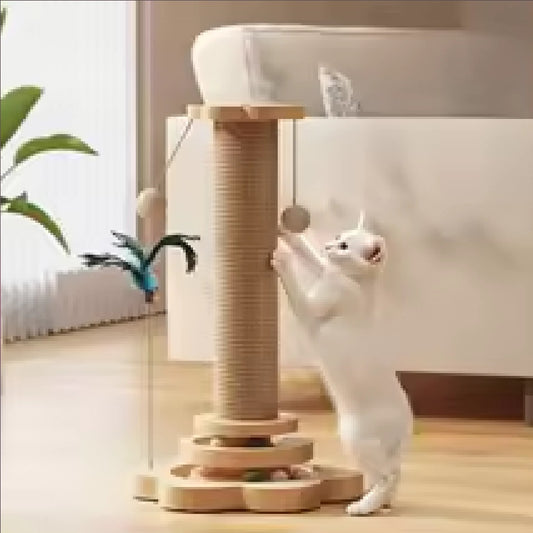 Cat Toy scratcher Cat Turntable Funny Cat Stick Balls